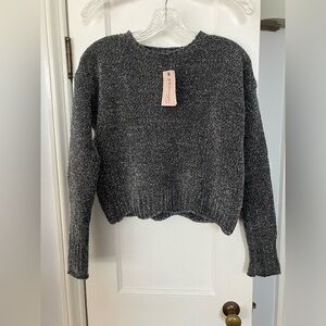 Metallic Sweater, Metallic Philosophy Sweater, Gray Sweater XS NEW WITH TAGS NWT